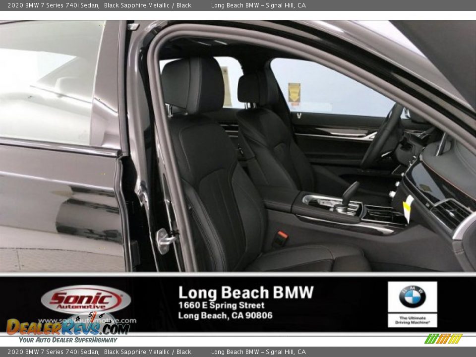 2020 BMW 7 Series 740i Sedan Black Sapphire Metallic / Black Photo #7