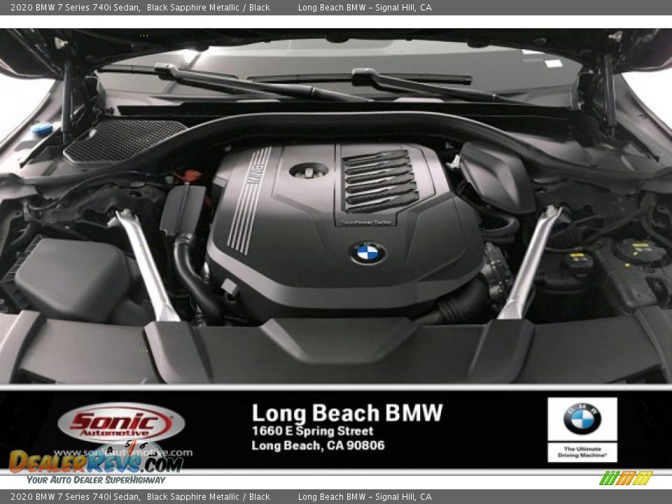 2020 BMW 7 Series 740i Sedan Black Sapphire Metallic / Black Photo #8