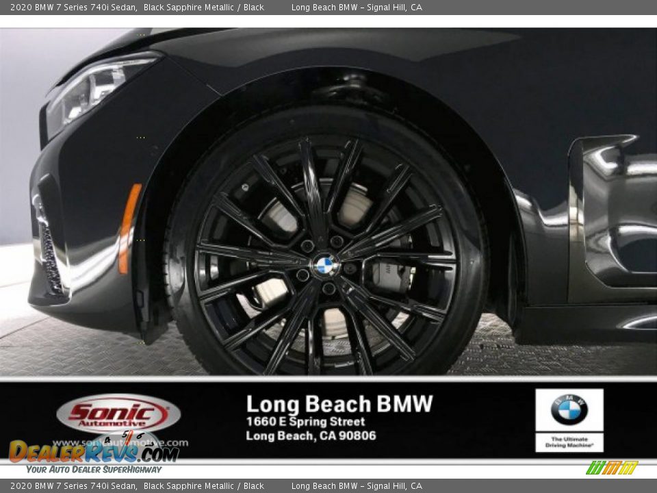 2020 BMW 7 Series 740i Sedan Black Sapphire Metallic / Black Photo #9
