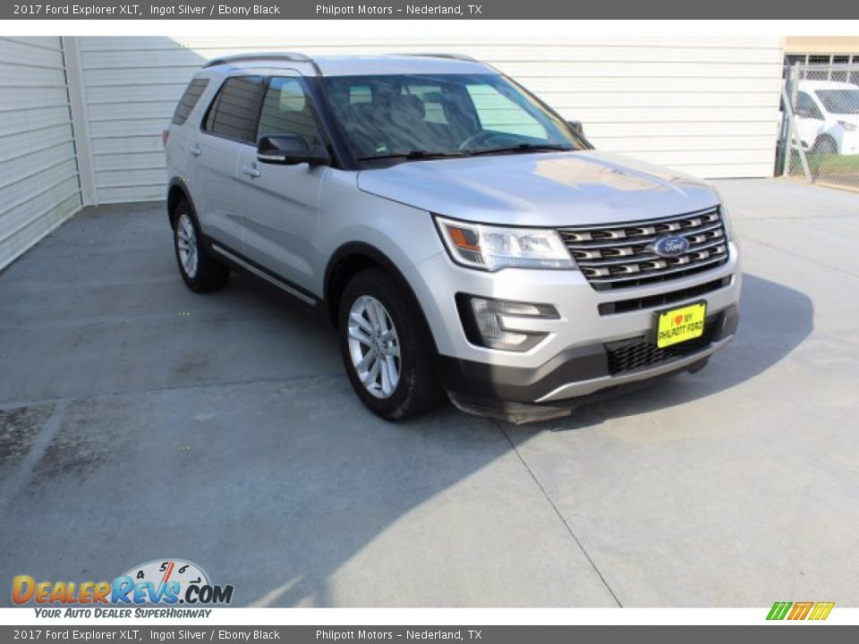 2017 Ford Explorer XLT Ingot Silver / Ebony Black Photo #2