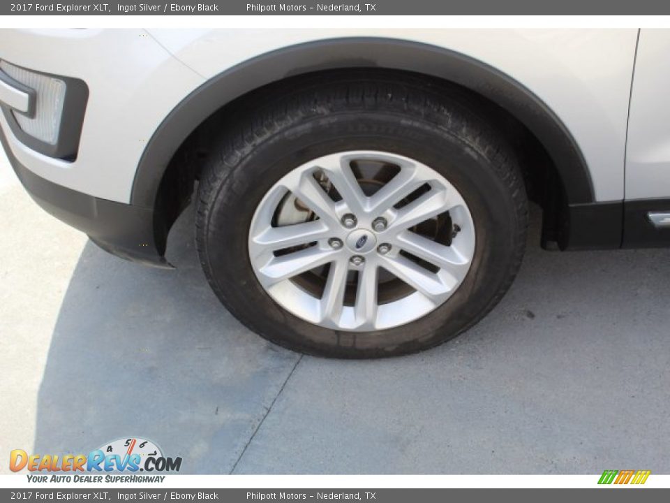 2017 Ford Explorer XLT Ingot Silver / Ebony Black Photo #4
