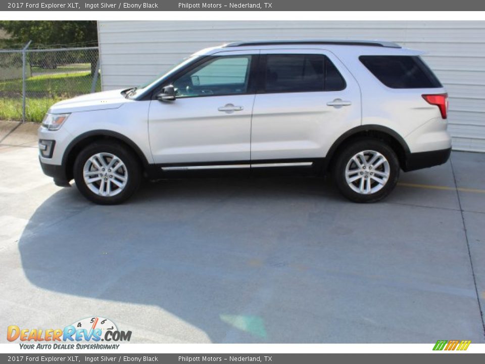 2017 Ford Explorer XLT Ingot Silver / Ebony Black Photo #5