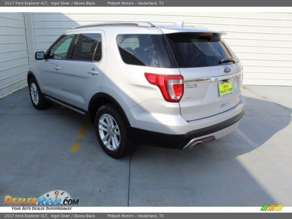 2017 Ford Explorer XLT Ingot Silver / Ebony Black Photo #6