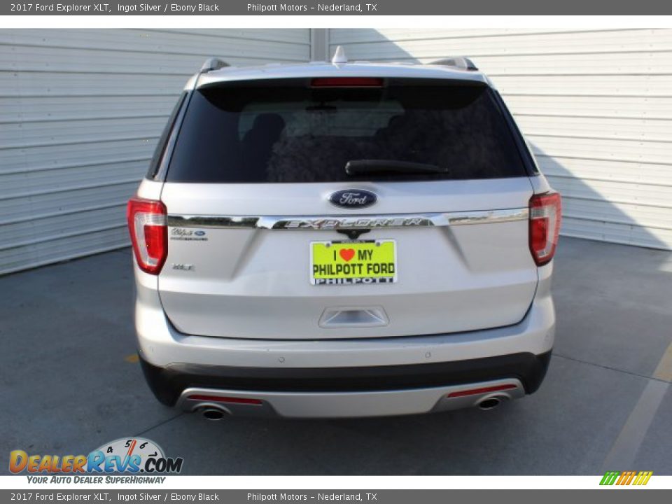 2017 Ford Explorer XLT Ingot Silver / Ebony Black Photo #7
