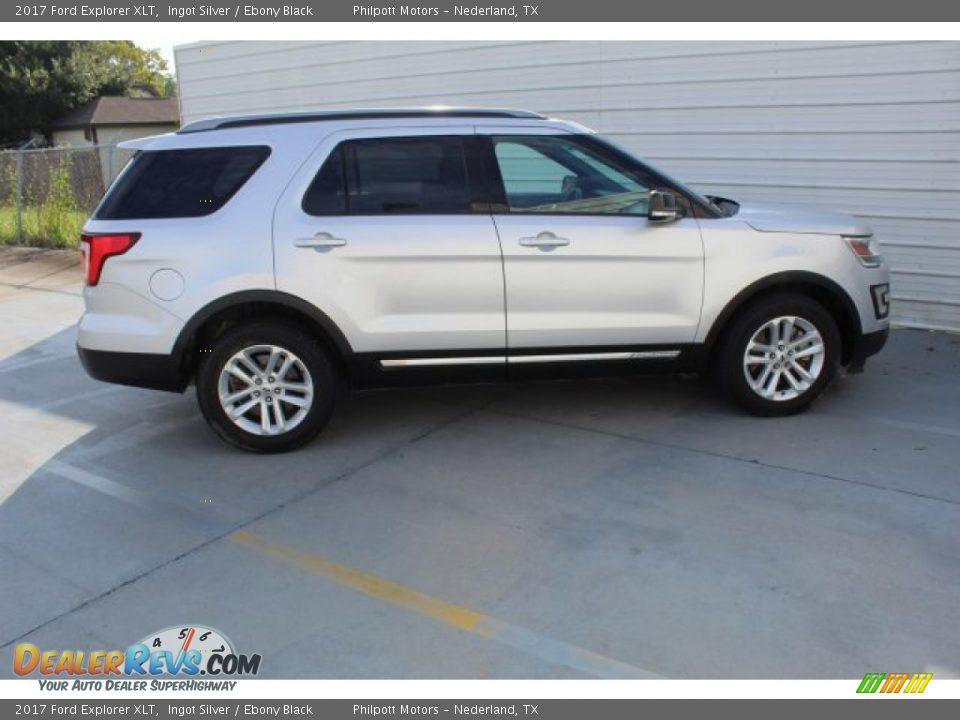 2017 Ford Explorer XLT Ingot Silver / Ebony Black Photo #9