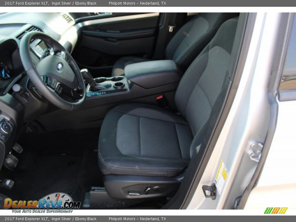 2017 Ford Explorer XLT Ingot Silver / Ebony Black Photo #11