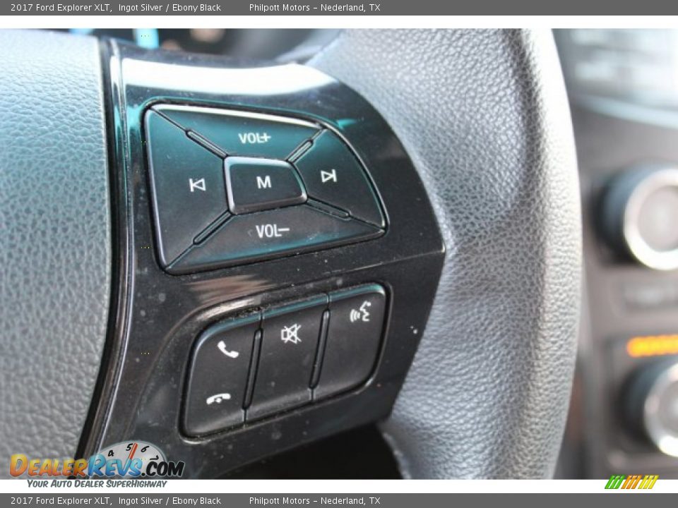 2017 Ford Explorer XLT Ingot Silver / Ebony Black Photo #14