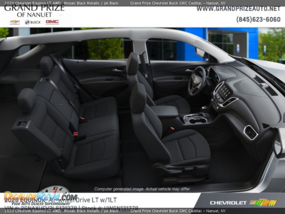 2020 Chevrolet Equinox LT AWD Mosaic Black Metallic / Jet Black Photo #6