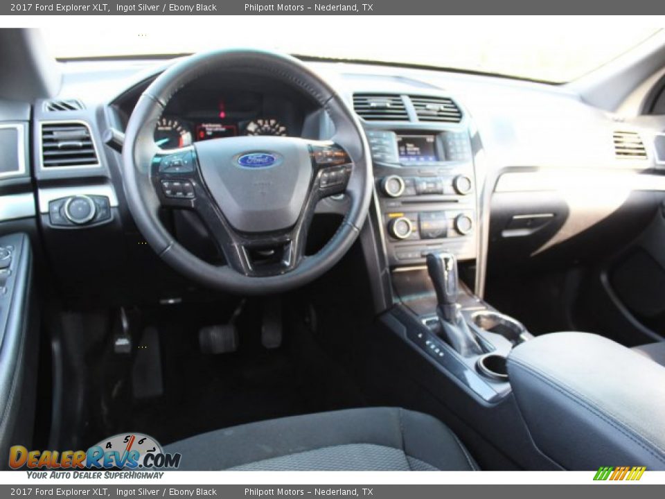 2017 Ford Explorer XLT Ingot Silver / Ebony Black Photo #23