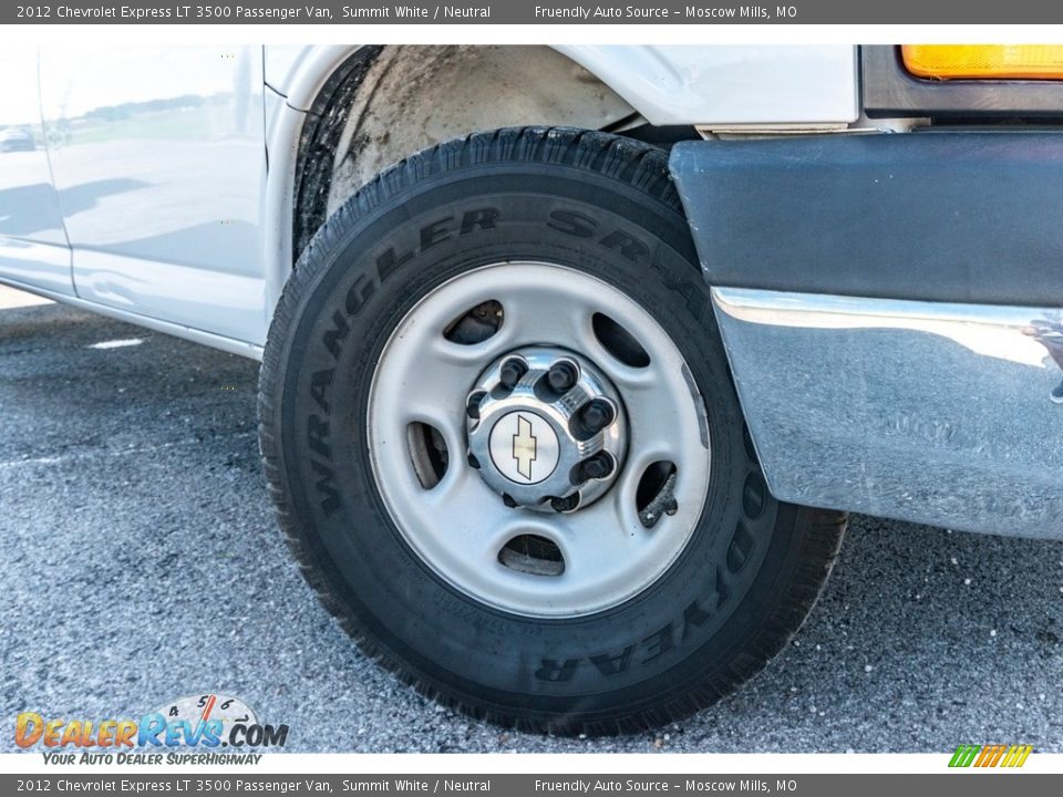 2012 Chevrolet Express LT 3500 Passenger Van Summit White / Neutral Photo #2