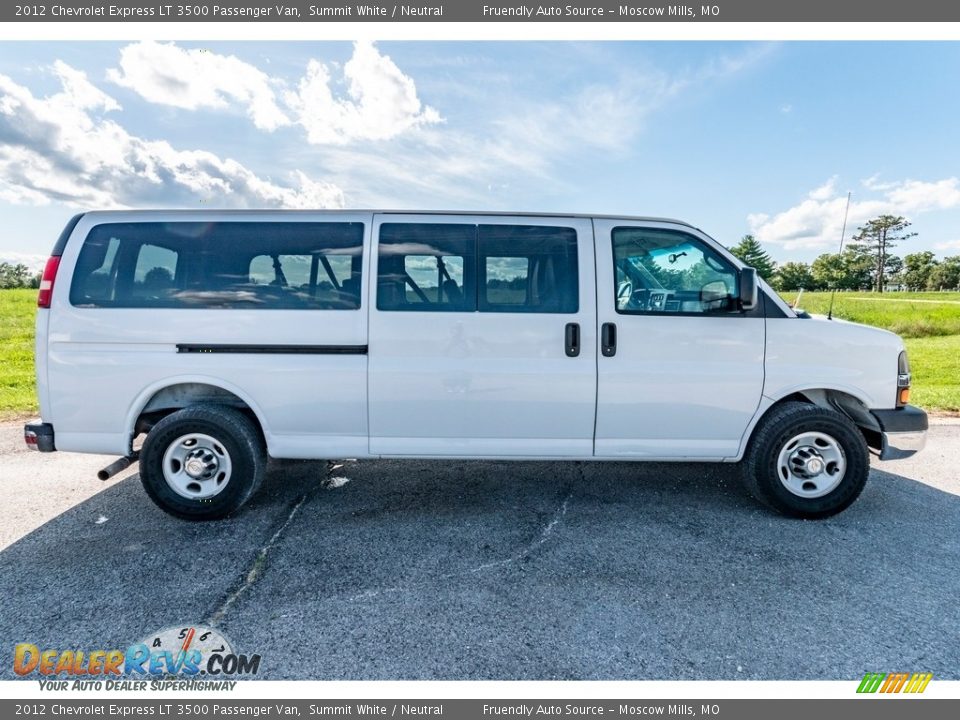 2012 Chevrolet Express LT 3500 Passenger Van Summit White / Neutral Photo #3
