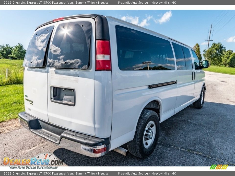 2012 Chevrolet Express LT 3500 Passenger Van Summit White / Neutral Photo #4