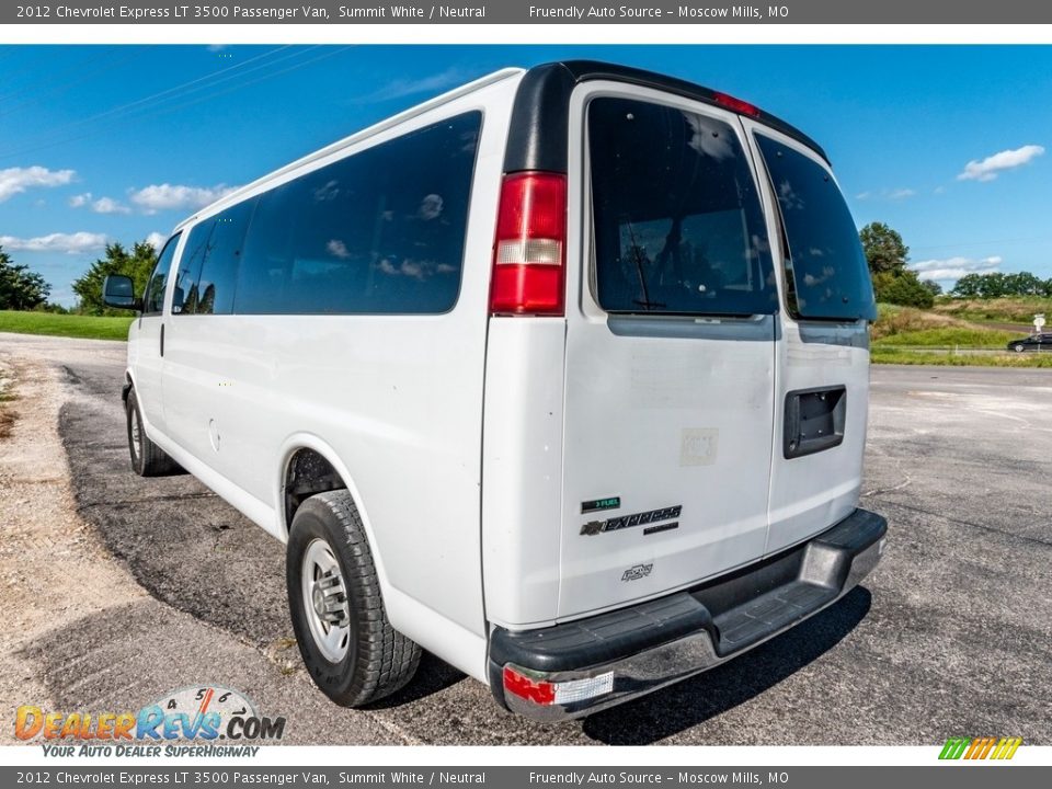 2012 Chevrolet Express LT 3500 Passenger Van Summit White / Neutral Photo #6