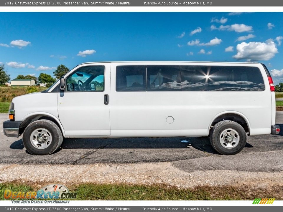 2012 Chevrolet Express LT 3500 Passenger Van Summit White / Neutral Photo #7