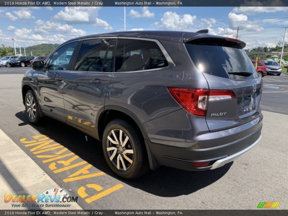 2019 Honda Pilot EX AWD Modern Steel Metallic / Gray Photo #5