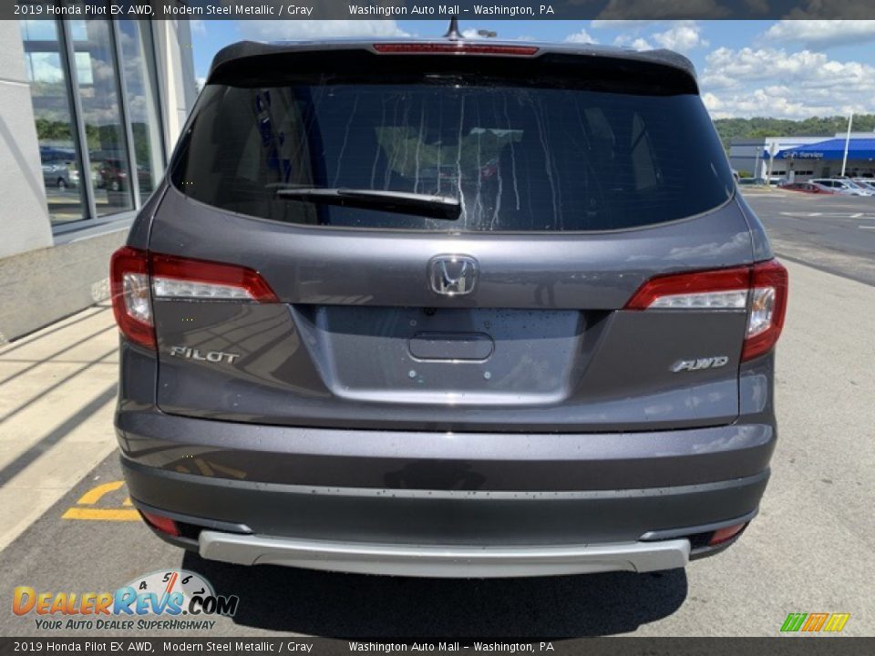 2019 Honda Pilot EX AWD Modern Steel Metallic / Gray Photo #6