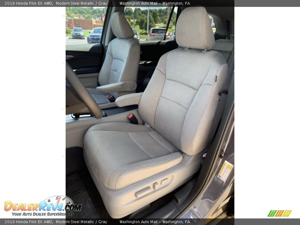 2019 Honda Pilot EX AWD Modern Steel Metallic / Gray Photo #14