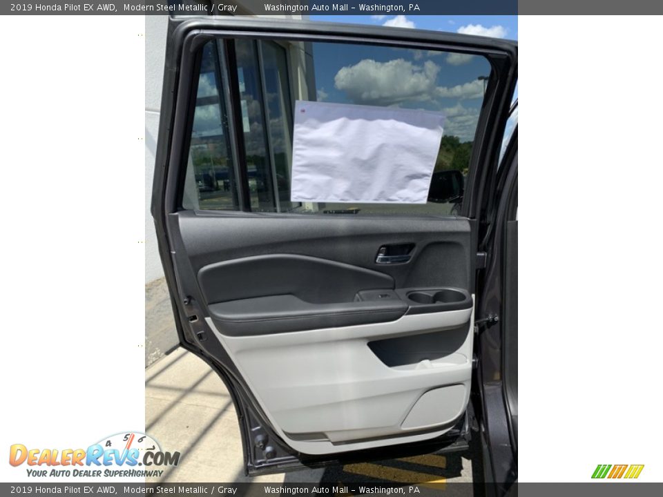 2019 Honda Pilot EX AWD Modern Steel Metallic / Gray Photo #16