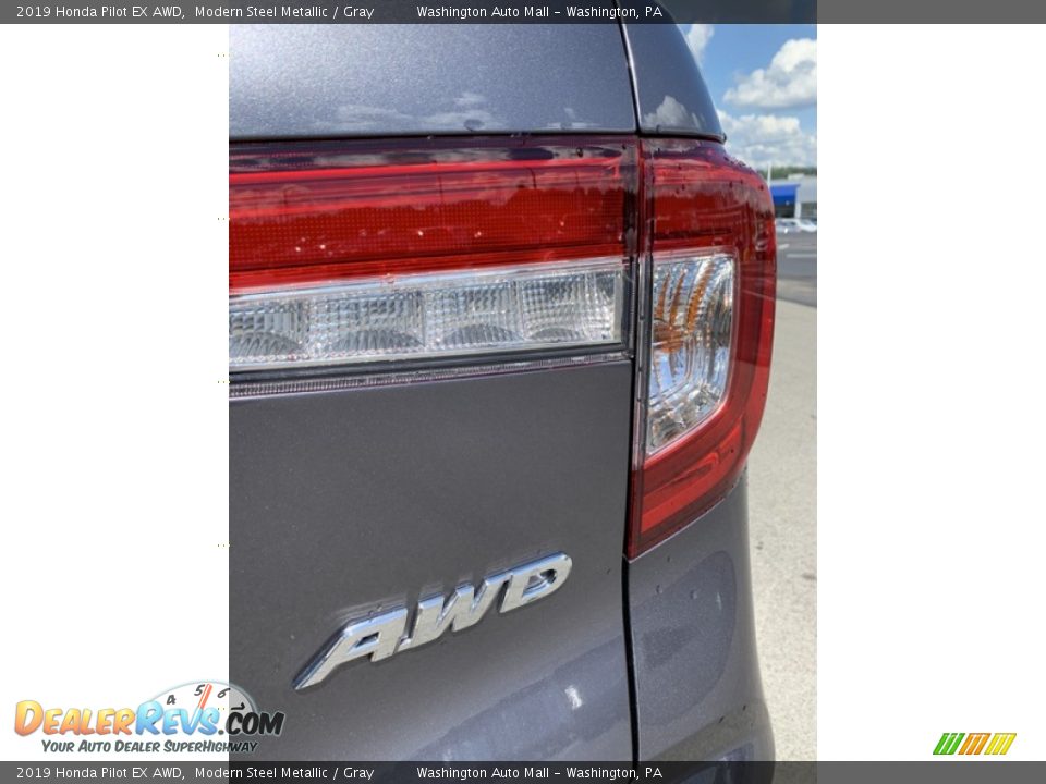 2019 Honda Pilot EX AWD Modern Steel Metallic / Gray Photo #24