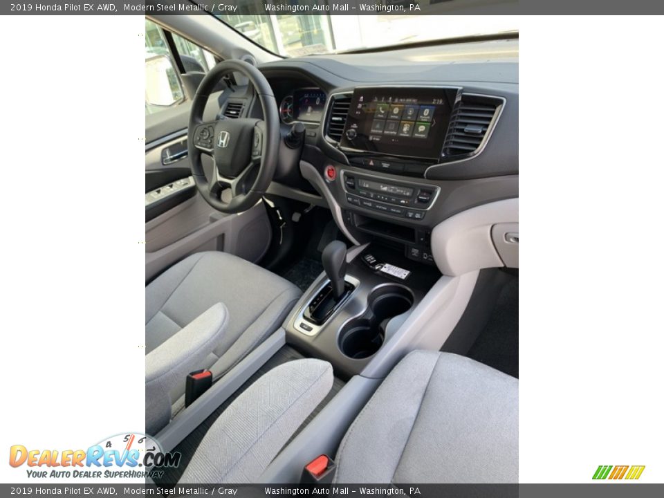 2019 Honda Pilot EX AWD Modern Steel Metallic / Gray Photo #32