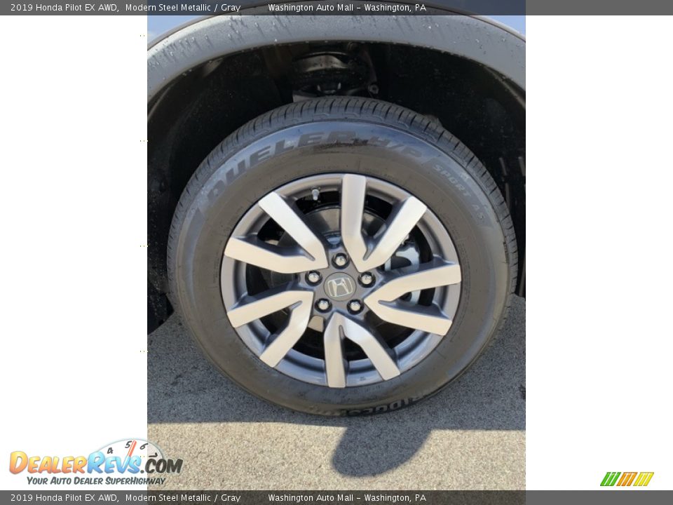 2019 Honda Pilot EX AWD Modern Steel Metallic / Gray Photo #34