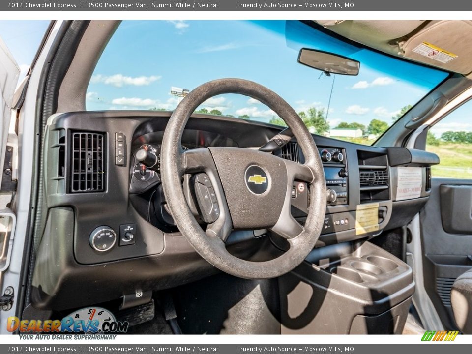 2012 Chevrolet Express LT 3500 Passenger Van Summit White / Neutral Photo #26