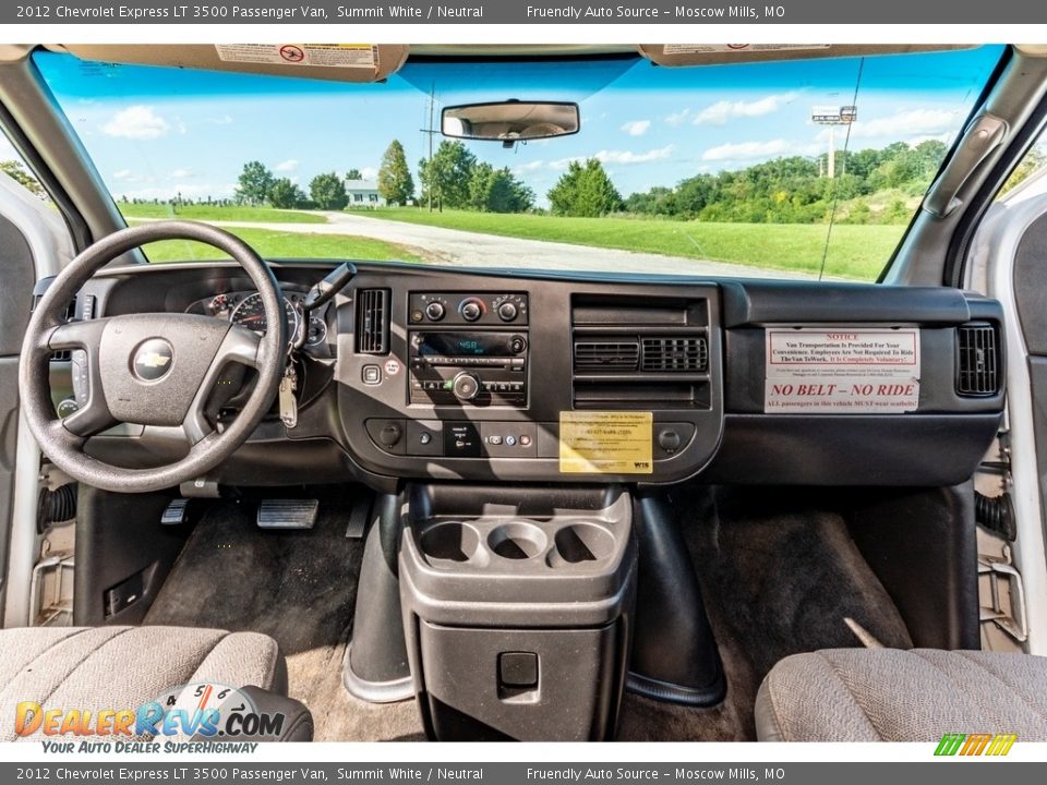 2012 Chevrolet Express LT 3500 Passenger Van Summit White / Neutral Photo #32