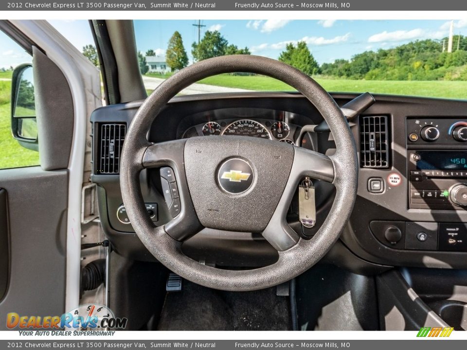 2012 Chevrolet Express LT 3500 Passenger Van Summit White / Neutral Photo #34