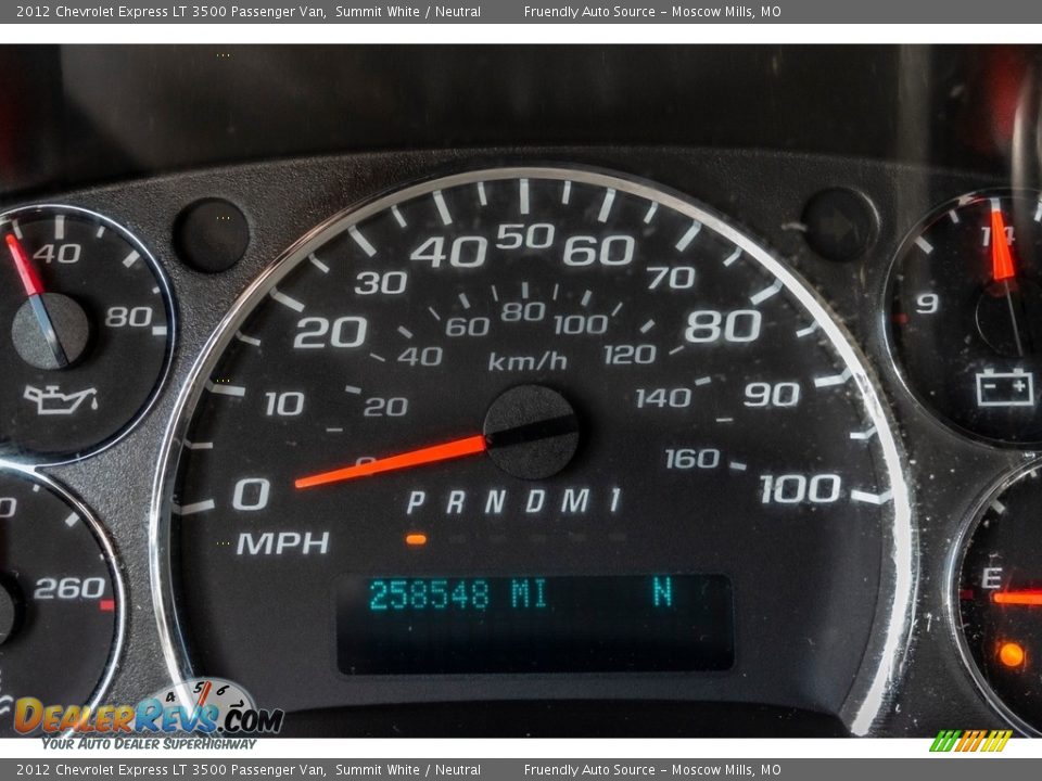 2012 Chevrolet Express LT 3500 Passenger Van Summit White / Neutral Photo #36