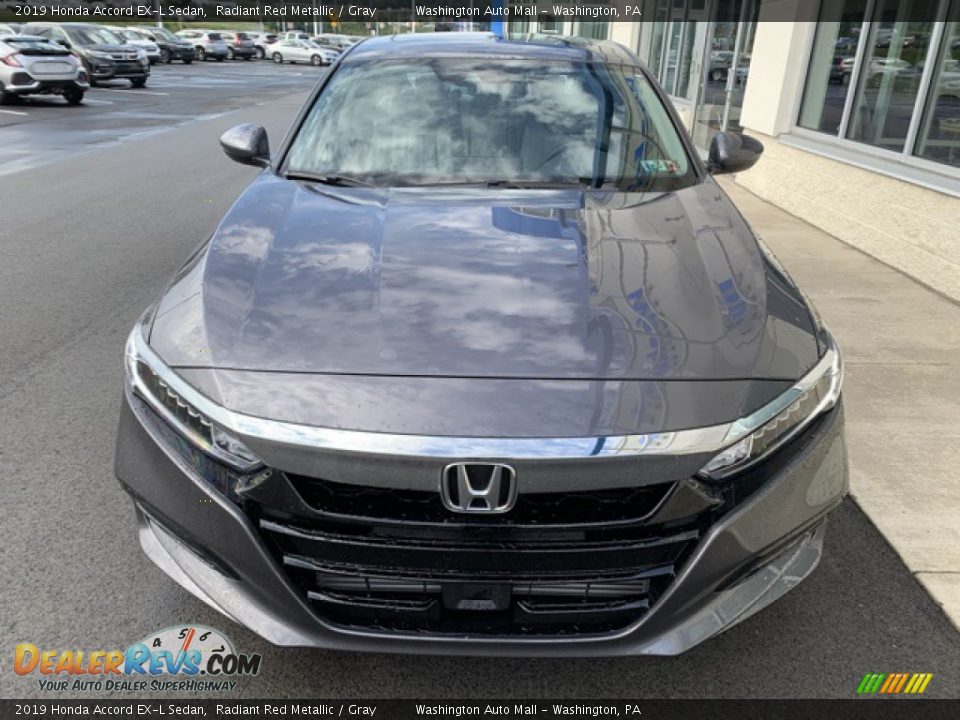 2019 Honda Accord EX-L Sedan Radiant Red Metallic / Gray Photo #3