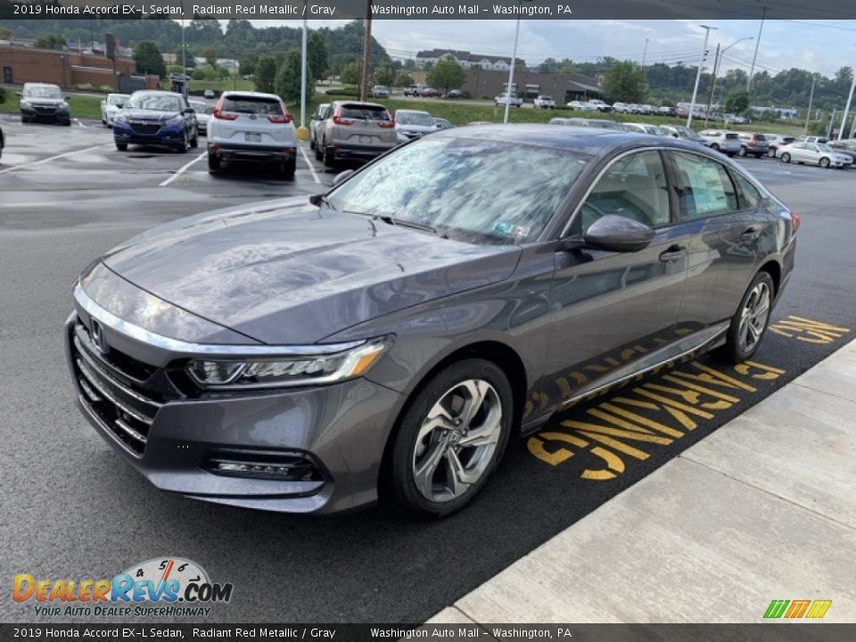2019 Honda Accord EX-L Sedan Radiant Red Metallic / Gray Photo #4
