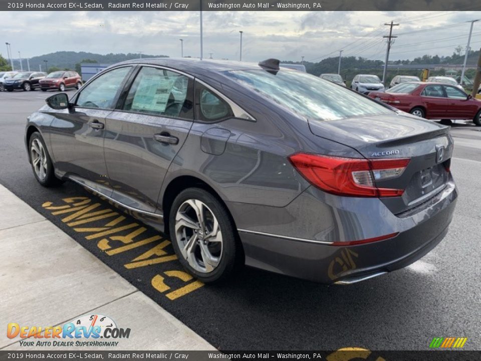 2019 Honda Accord EX-L Sedan Radiant Red Metallic / Gray Photo #5