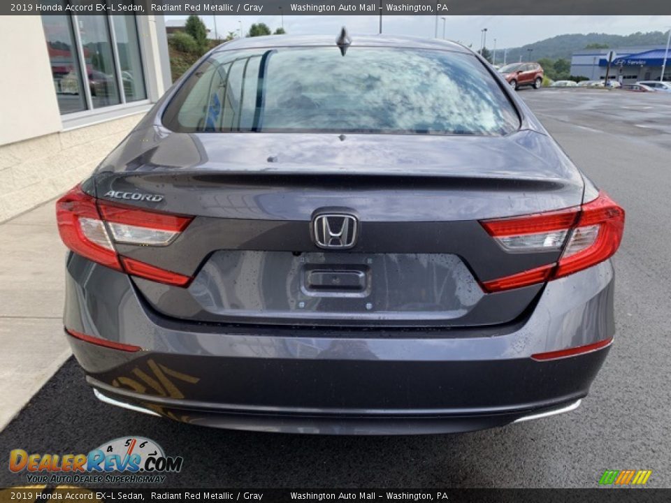 2019 Honda Accord EX-L Sedan Radiant Red Metallic / Gray Photo #6