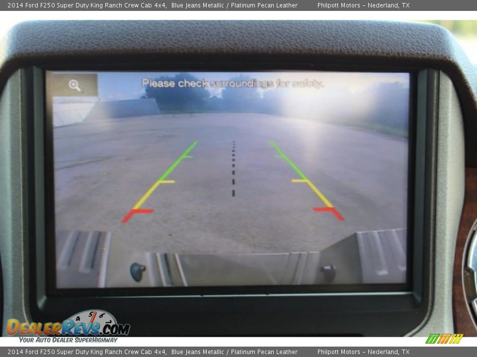 2014 Ford F250 Super Duty King Ranch Crew Cab 4x4 Blue Jeans Metallic / Platinum Pecan Leather Photo #19
