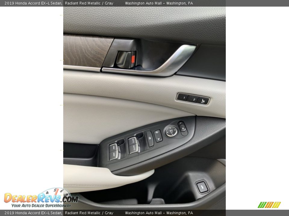 2019 Honda Accord EX-L Sedan Radiant Red Metallic / Gray Photo #11