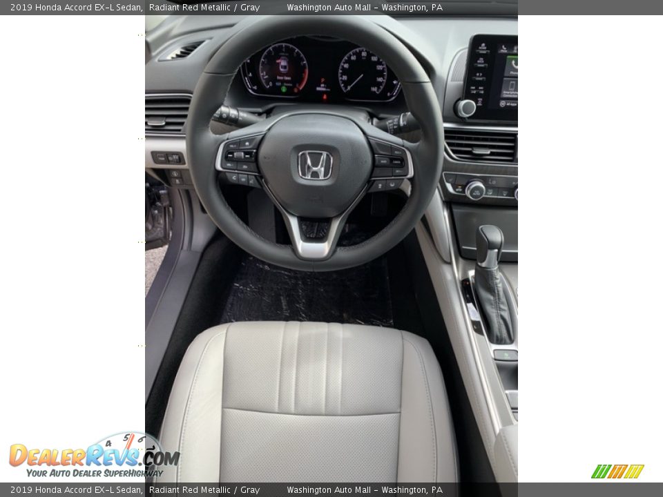 2019 Honda Accord EX-L Sedan Radiant Red Metallic / Gray Photo #13