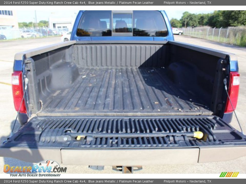 2014 Ford F250 Super Duty King Ranch Crew Cab 4x4 Blue Jeans Metallic / Platinum Pecan Leather Photo #24