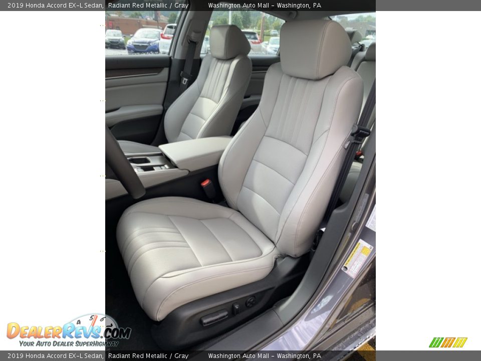 2019 Honda Accord EX-L Sedan Radiant Red Metallic / Gray Photo #14