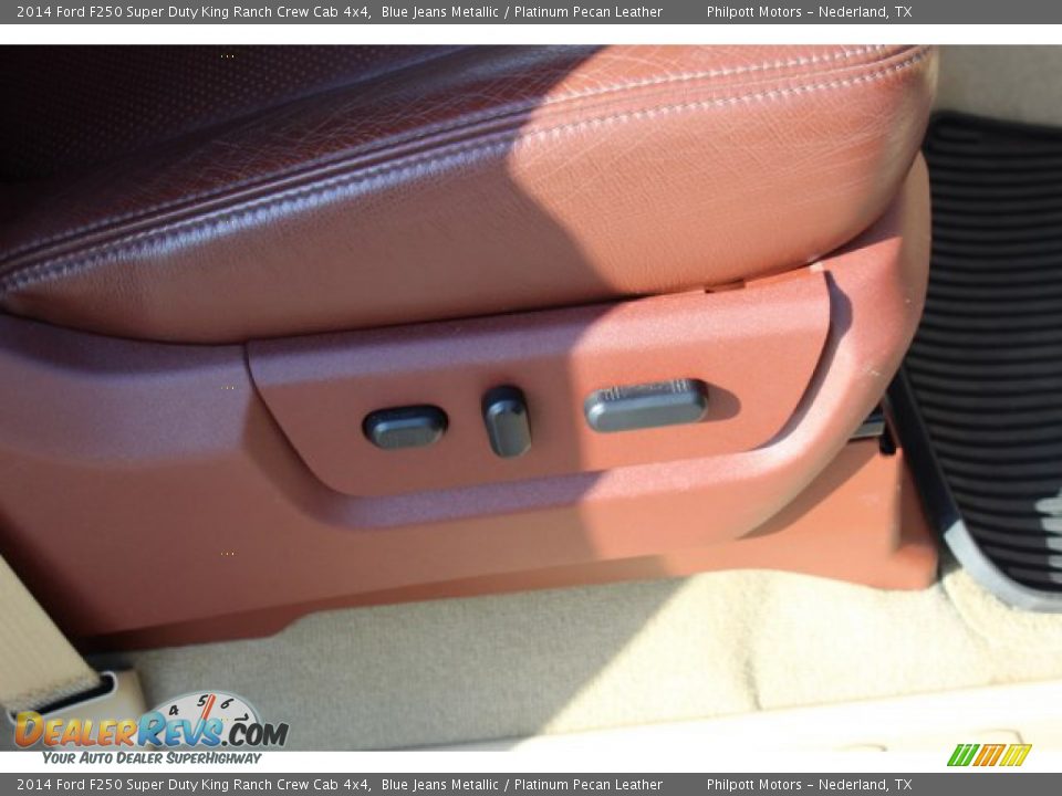 2014 Ford F250 Super Duty King Ranch Crew Cab 4x4 Blue Jeans Metallic / Platinum Pecan Leather Photo #29