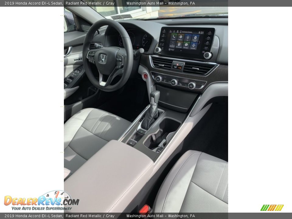 2019 Honda Accord EX-L Sedan Radiant Red Metallic / Gray Photo #27