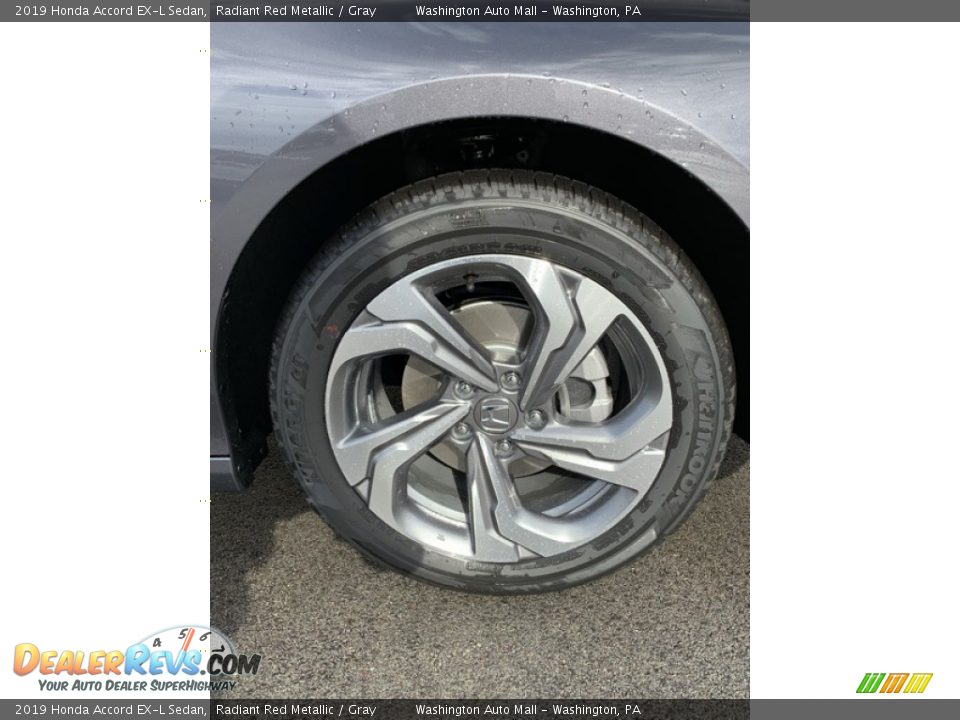 2019 Honda Accord EX-L Sedan Radiant Red Metallic / Gray Photo #29