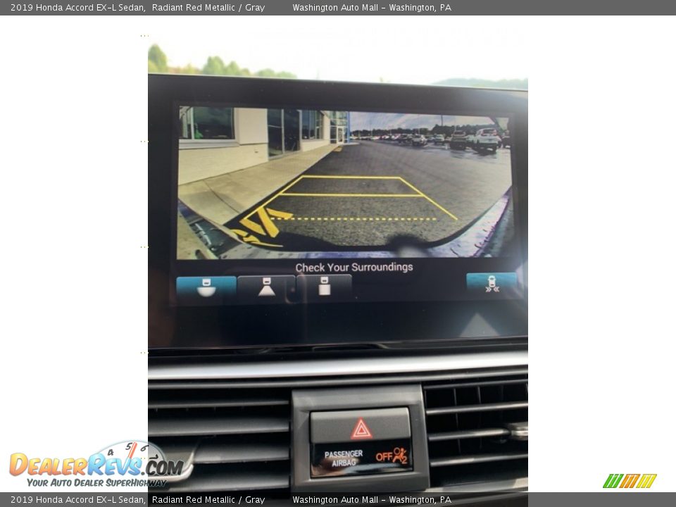 2019 Honda Accord EX-L Sedan Radiant Red Metallic / Gray Photo #32