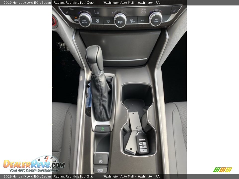 2019 Honda Accord EX-L Sedan Radiant Red Metallic / Gray Photo #33