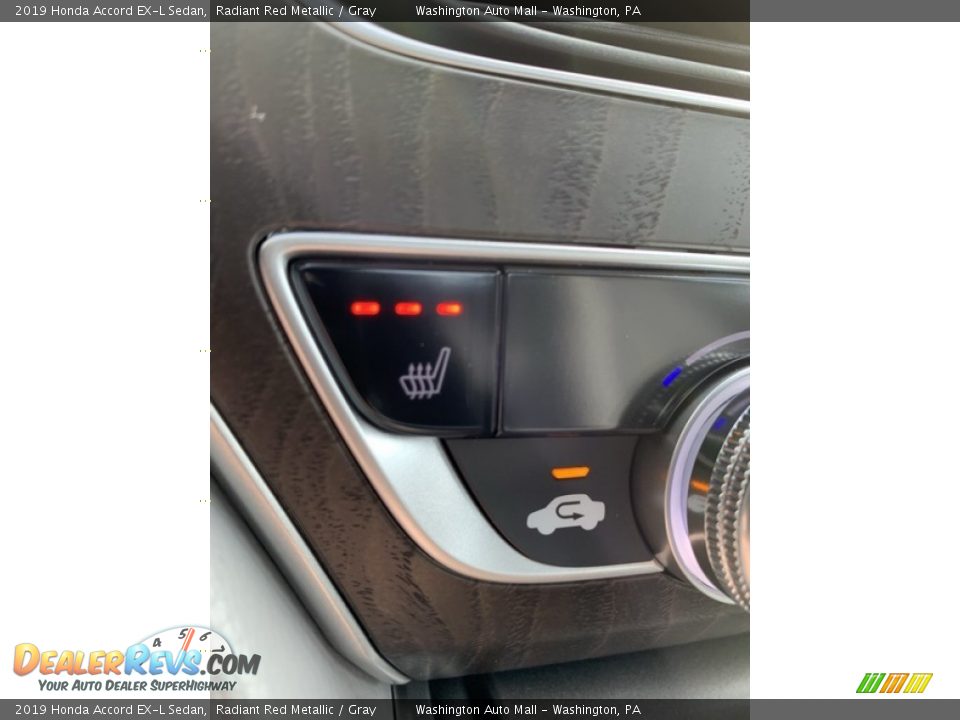 2019 Honda Accord EX-L Sedan Radiant Red Metallic / Gray Photo #36