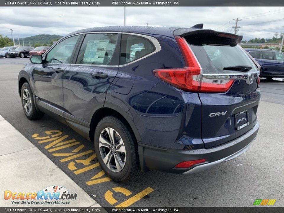 2019 Honda CR-V LX AWD Obsidian Blue Pearl / Gray Photo #5
