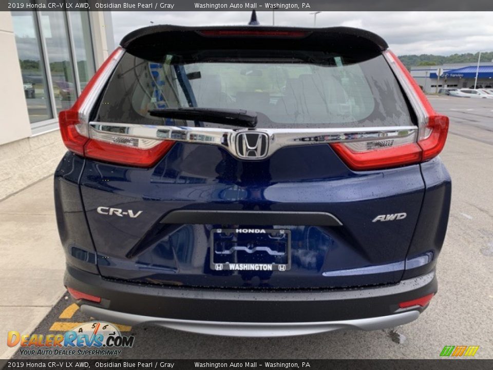 2019 Honda CR-V LX AWD Obsidian Blue Pearl / Gray Photo #6