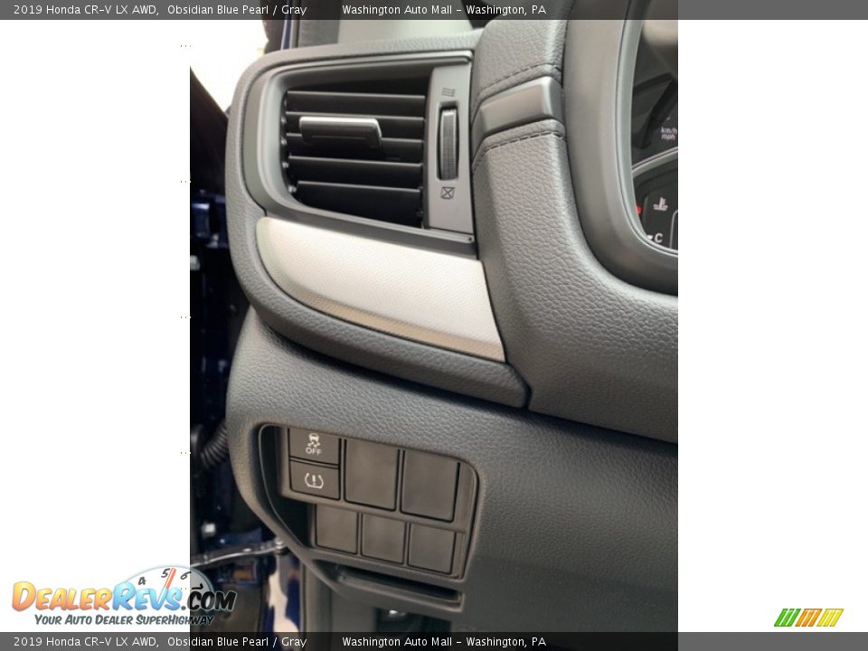 2019 Honda CR-V LX AWD Obsidian Blue Pearl / Gray Photo #12