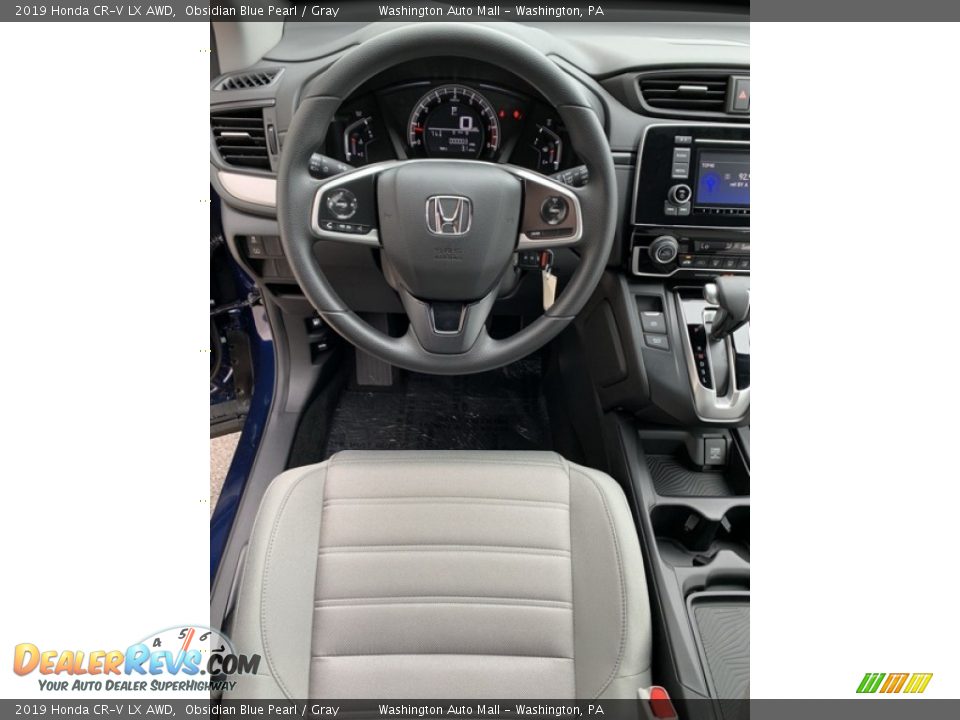 2019 Honda CR-V LX AWD Obsidian Blue Pearl / Gray Photo #13
