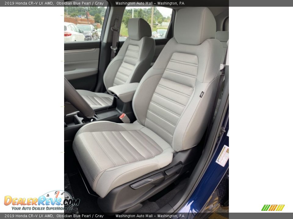 2019 Honda CR-V LX AWD Obsidian Blue Pearl / Gray Photo #14