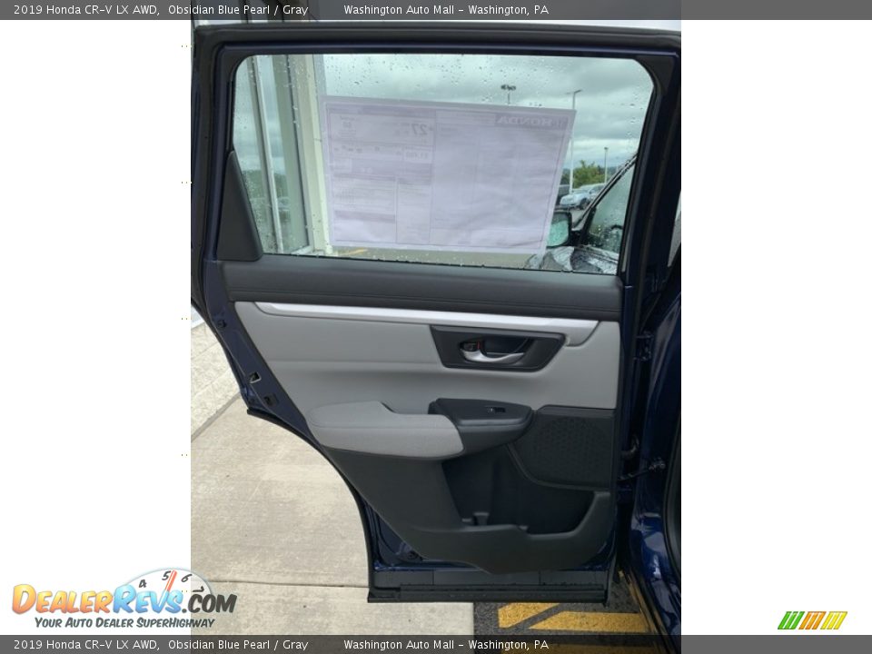 2019 Honda CR-V LX AWD Obsidian Blue Pearl / Gray Photo #16